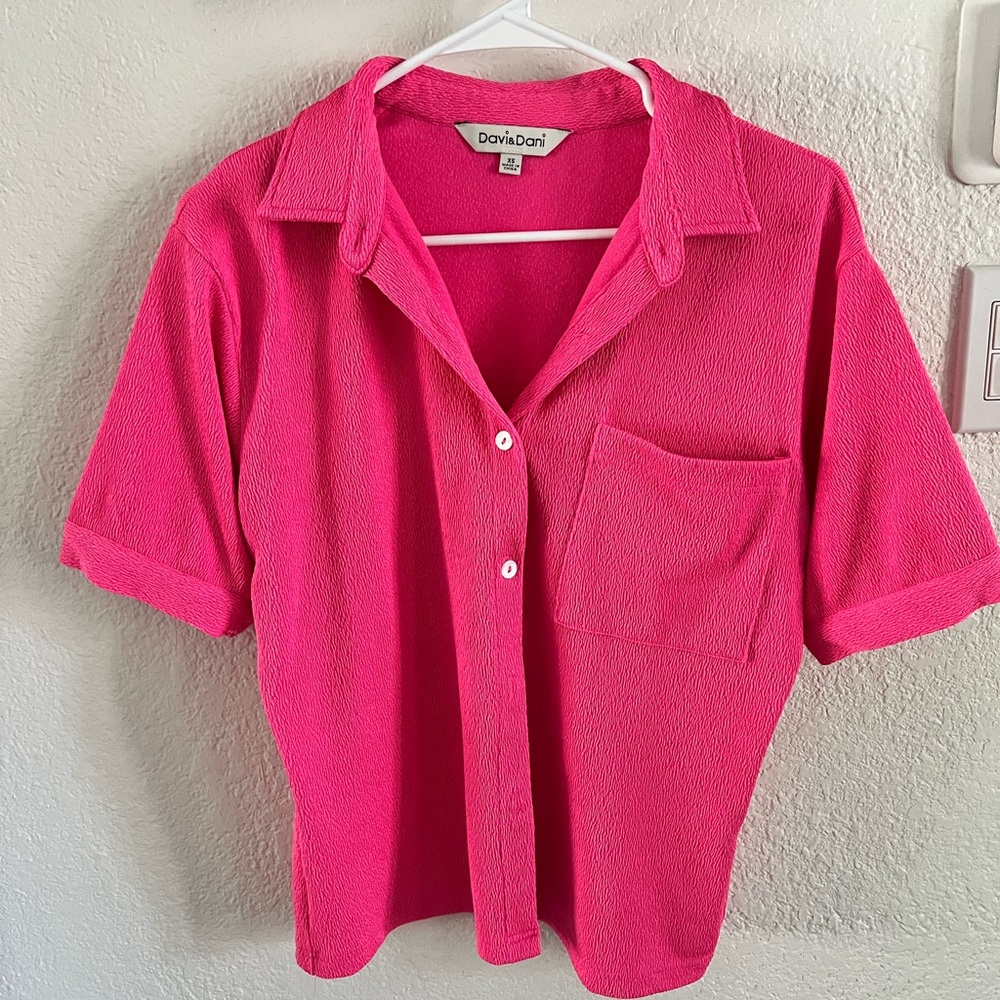 Vici Collection Pink Two Piece Short Set